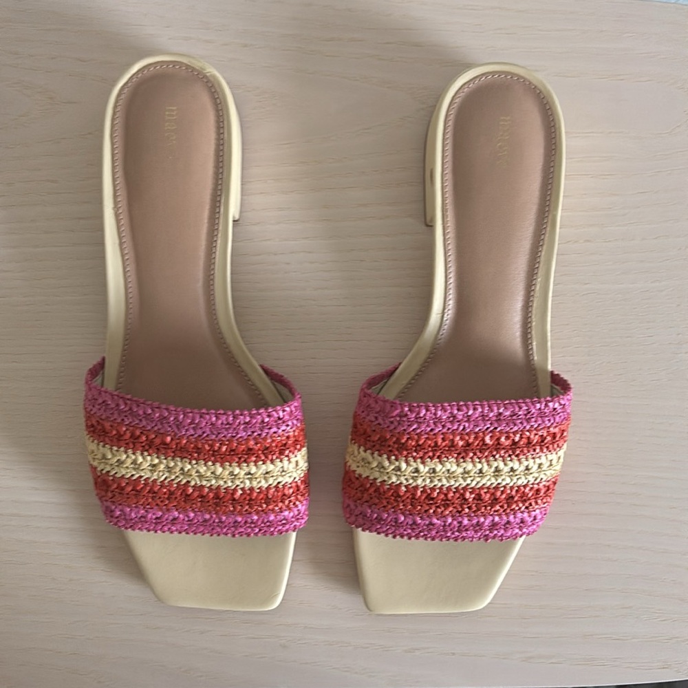 Maeve Raffia Slip-On Sandals - Picture 8 of 13
